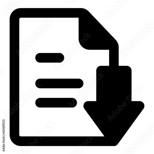 file down icon vector illustration asset element