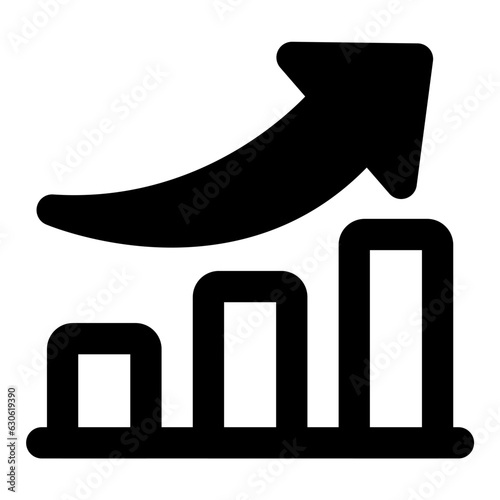 statistic up icon vector illustration asset element