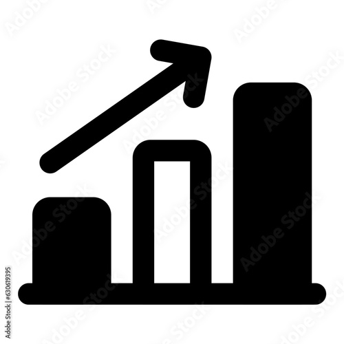 statistic up icon vector illustration asset element