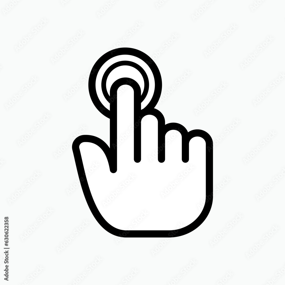 Touch Screen Icon. Finger Gesture on Device Symbol. Applied for Design, Presentation, Website or Apps Elements - Vector. Touch Screen Icon. Finger Gesture on Device Symbol. Applied for Design, Presentation, Website or Apps Elements - Vector.