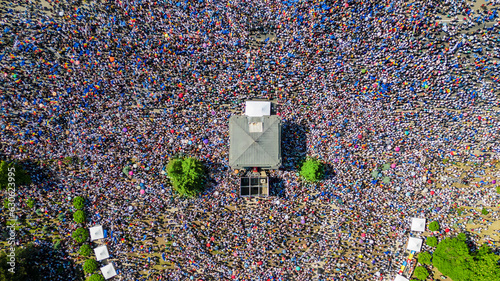 Rally in support of the country's European integration in Chisinau, Moldova