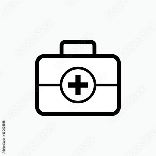 Medical Kit Icon. Doctor Equipment, Paramedic Bag Symbol  for Design, Presentation, Website or Apps Elements – Vector.        