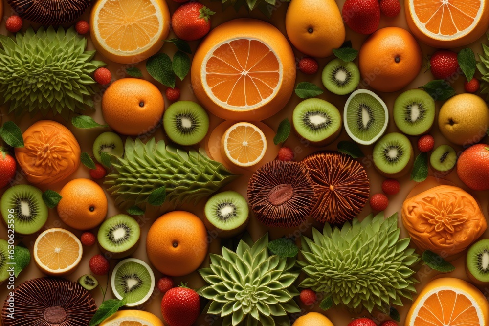 Different carving fruits.
Different carving fruits.