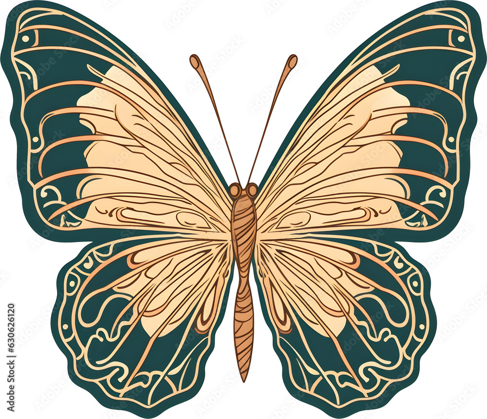 butterflies Art Nouveau. Generative AI
butterflies Art Nouveau. Generative AI