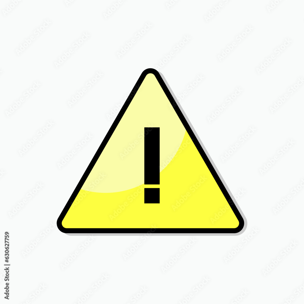Exclamation Sign. Careful Warning Symbol - Vector. Exclamation Sign. Careful Warning Symbol - Vector.