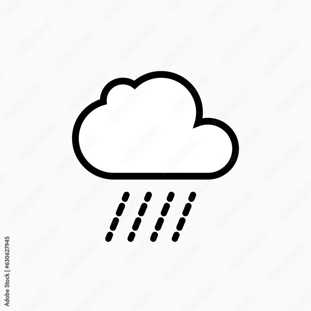 Rain Icon. Water drop Symbol - Vector Logo Template. Rain Icon. Water drop Symbol - Vector Logo Template.