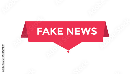 Fake news button web banner templates. Vector Illustration 
