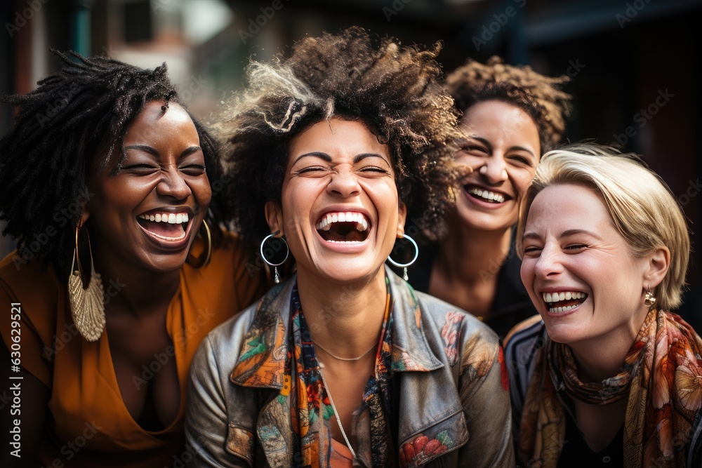 Empowering Women: Celebrating Feminism with Diverse Women - inclusive community, women's empowerment, equality advocacy, diverse sisterhood, women's strength, uplifting spirit, embracing empowerment