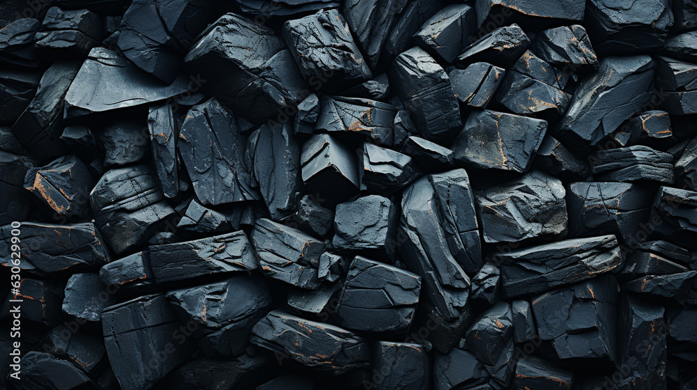 Black rocks wallpaper. Generative Ai