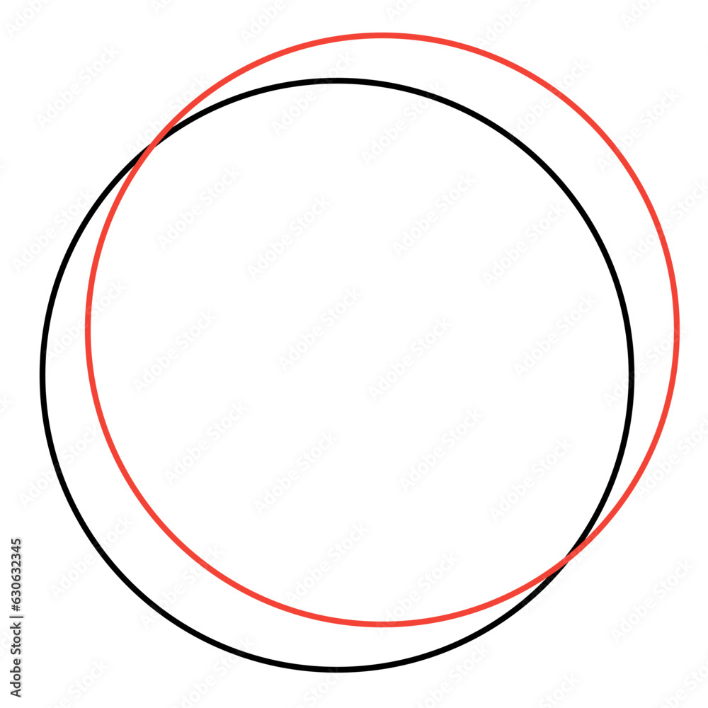 red and black double circle icon frame red and black double circle icon frame