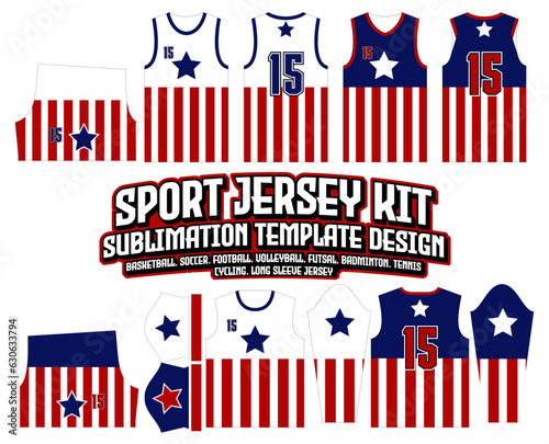 Captain America Jersey Design Sportswear Template