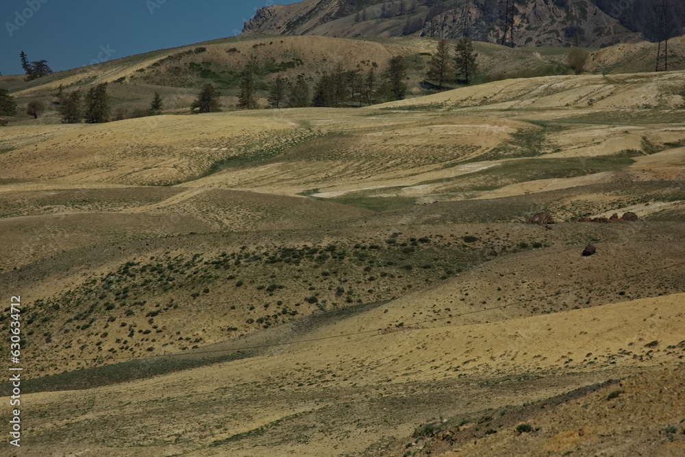 Naklejka premium Martian landscapes of the Altai highlands.