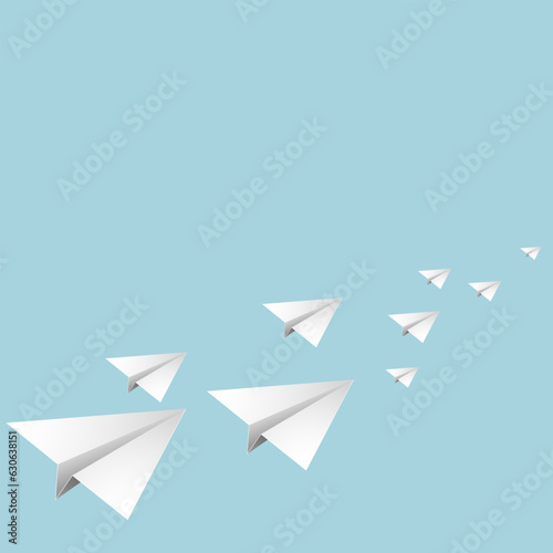 Free Download Paper airplanes designs Think differently, leadership, trends, creative solution and unique way concept. Be different. - GFXLoad