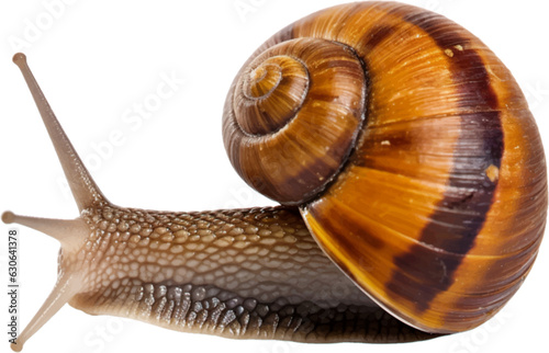 snail on a white background