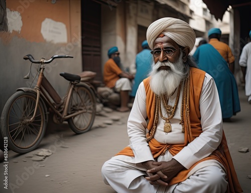 Indiano in meditazione