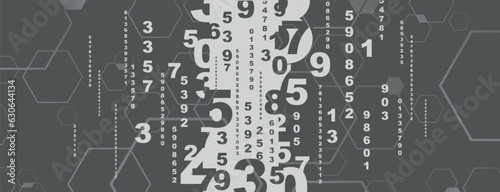 abstract background with numbers 