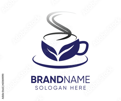 Coffee cup logo design. Coffee shop logo. Vector illustration