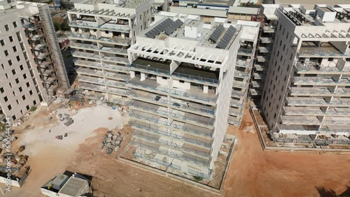 Aerial Panoramic View of the Completed Building photo