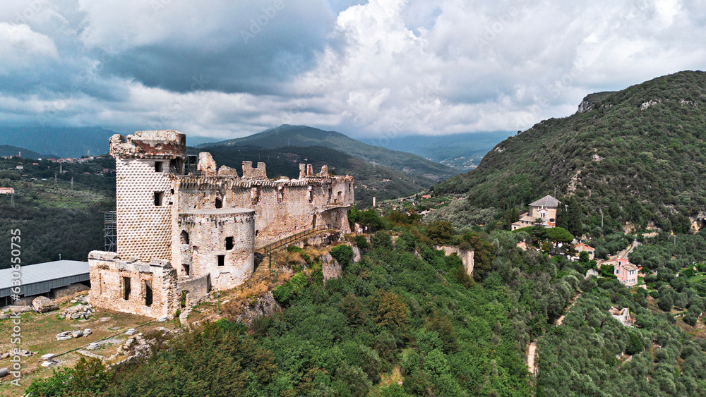 In the village of Finale Ligure, there are the historic ruins of Castel Govone.