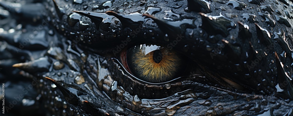 Naklejka premium Dragon's Wrath: Unleashing Fury in the Fantasy Battle - Epic, Fantasy World, Fantasy Realm, Scales, Fire, Fierce Eyes, Dragons, Fire Breathing, Magic, Magical, Mythic, Mythical