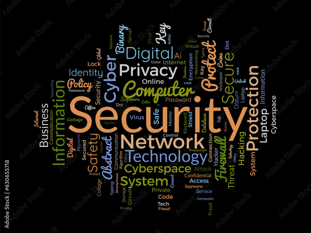Word cloud background concept for security. Protect technology, privacy network and cyber information of hacker crime. vector illustration. Word cloud background concept for security. Protect technology, privacy network and cyber information of hacker crime. vector illustration.