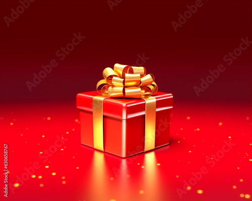Small red gift box on red background golden gift stock videos & royaltyfree footage, christmas image, 3d illustration images © Ingenious Buddy 