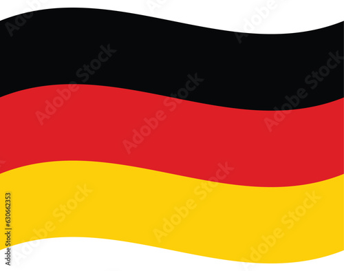 German flag. Flag of Germany. Germany flag wave