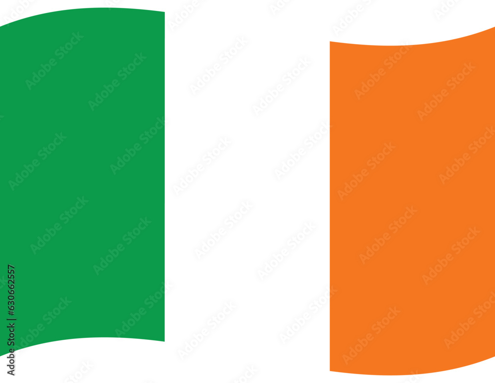Ireland flag. Ireland flag wave. Flag of Ireland Ireland flag. Ireland flag wave. Flag of Ireland