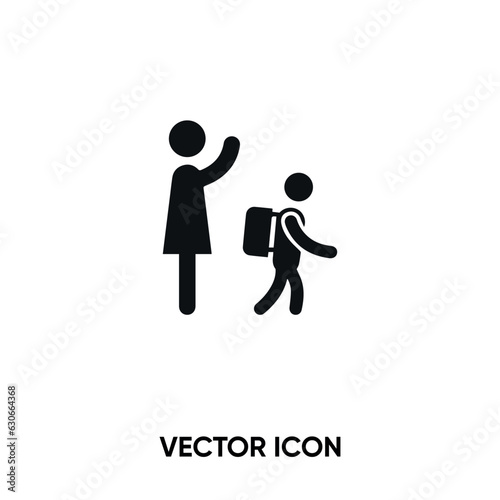 Go to school vector icon . Modern, simple flat vector illustration for website or mobile app. Back to school symbol, logo illustration. Pixel perfect vector graphics	