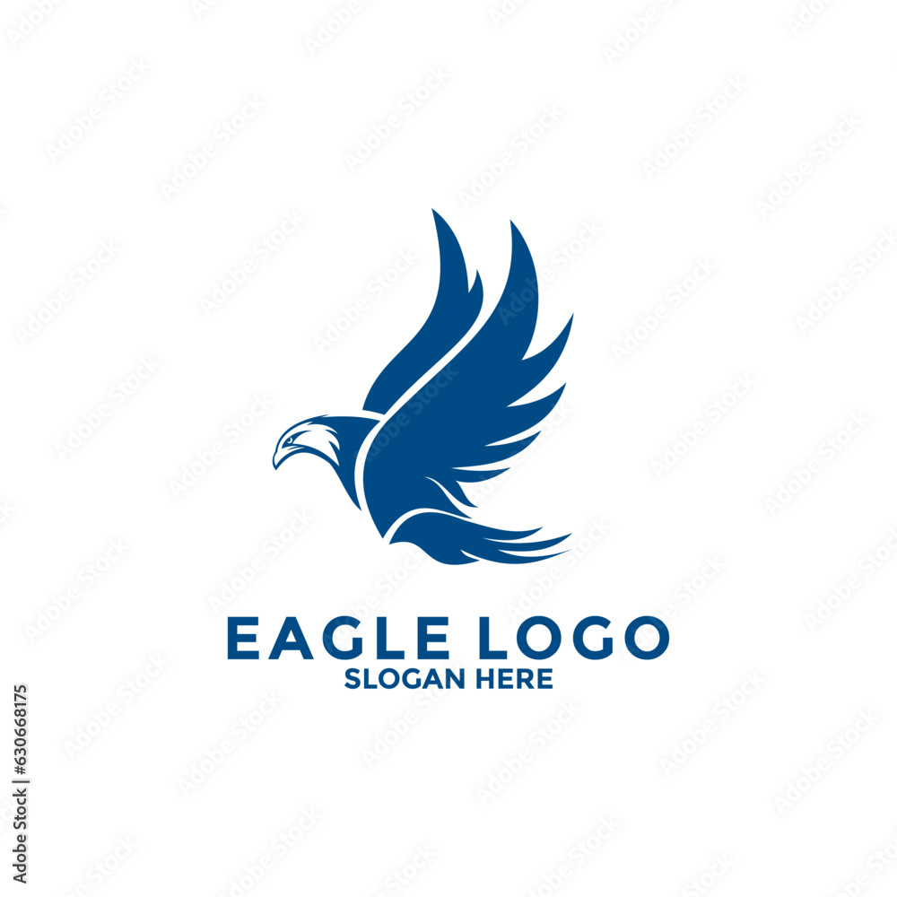Fototapeta premium Eagle Bird Logo Vector Template. Eagle Logo Icon, Business Logo Concept