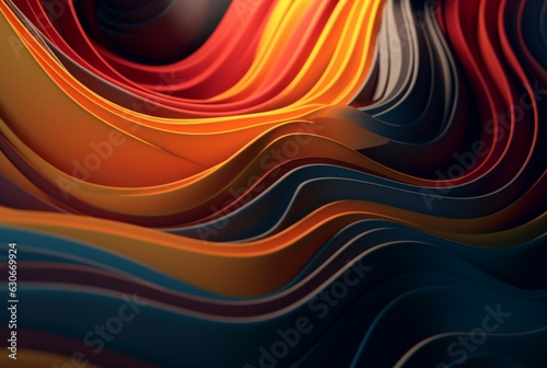 colorful 3d modern abstract background. generative ai