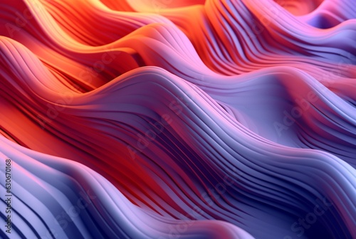 colorful 3d modern abstract background. generative ai