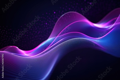 abstract futuristic background with pink blue glowing neon moving high speed wave lines and bokeh lights. Data transfer concept Fantastic wallpaper