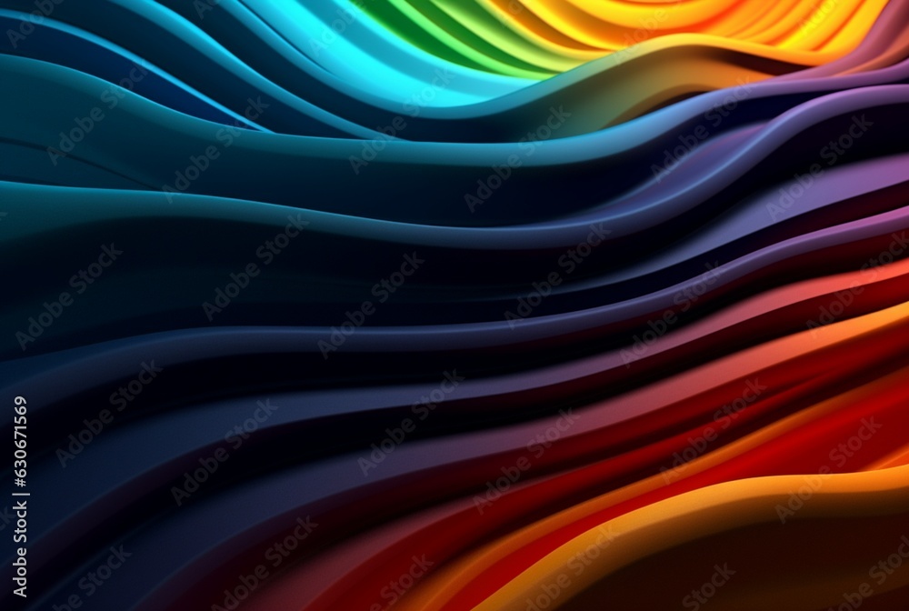 colorful 3d modern abstract background. generative ai colorful 3d modern abstract background. generative ai