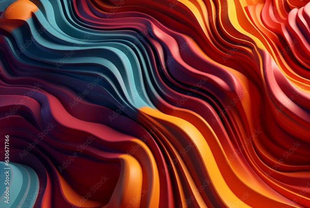 Obraz premium colorful 3d modern abstract background. generative ai