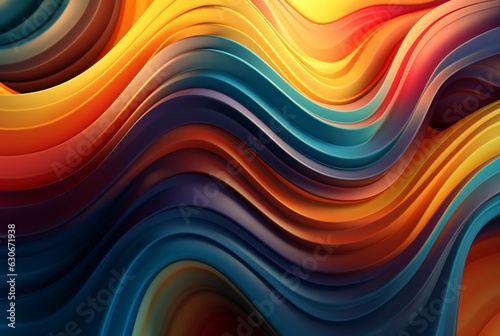 colorful 3d modern abstract background. generative ai