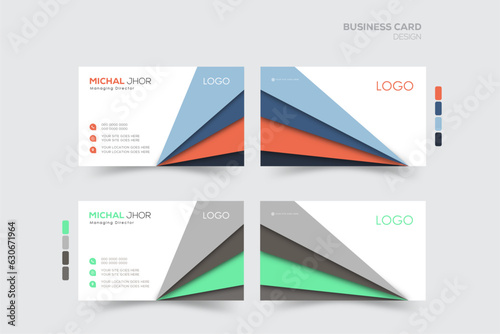 modern business card editable  design template
