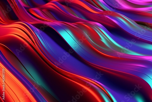 colorful 3d modern abstract background. generative ai