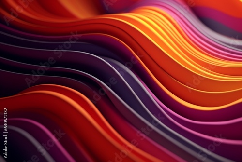 colorful 3d modern abstract background. generative ai