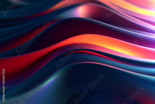 colorful 3d modern abstract background. generative ai