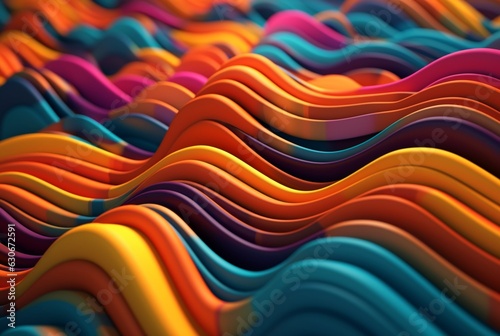 colorful 3d modern abstract background. generative ai