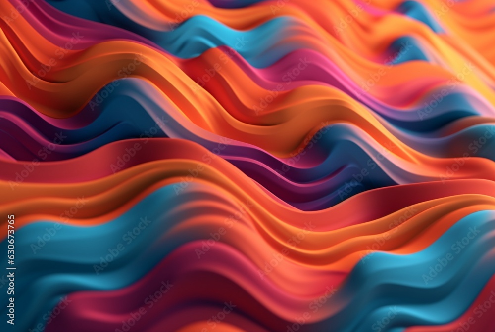 colorful 3d modern abstract background. generative ai colorful 3d modern abstract background. generative ai