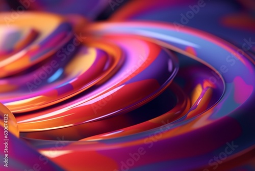 colorful 3d modern abstract background. generative ai
