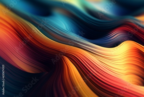 colorful 3d modern abstract background. generative ai