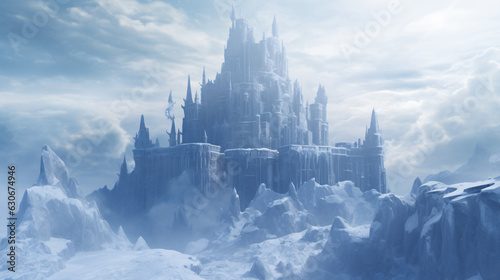Fantasy frozen tower
