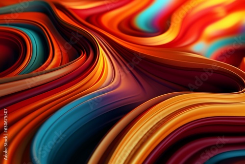 colorful 3d modern abstract background. generative ai