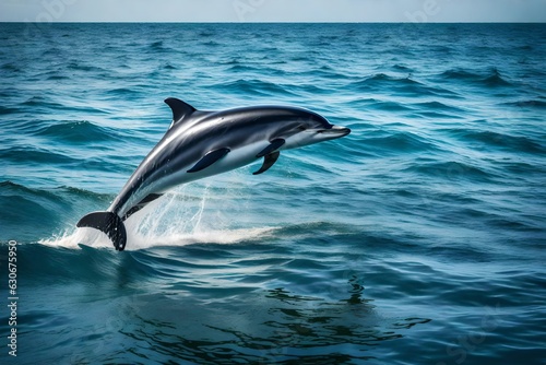 dolphin in the water © aimenyounas