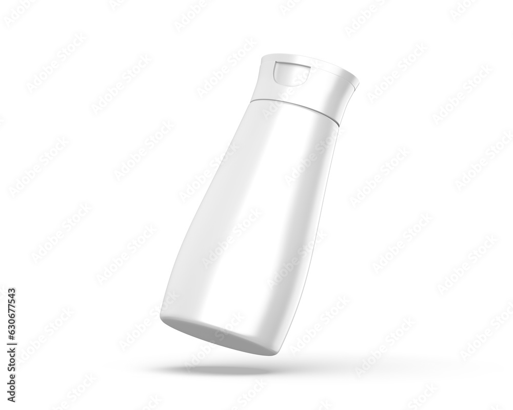 Blank white cosmetic container ready for your branding and design mockup template isolated on white background, 3d illustration. Blank white cosmetic container ready for your branding and design mockup template isolated on white background, 3d illustration.