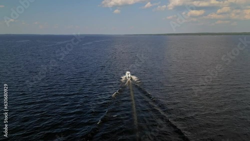 Aerial tracking of a boat
