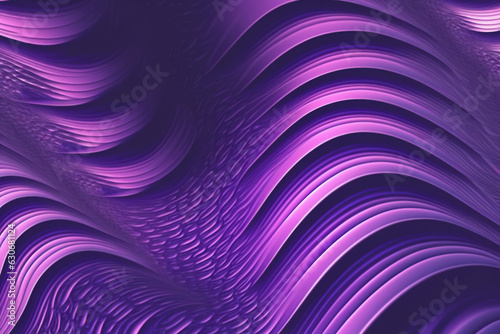 Neon waves fractal graphic purple pink scale curve